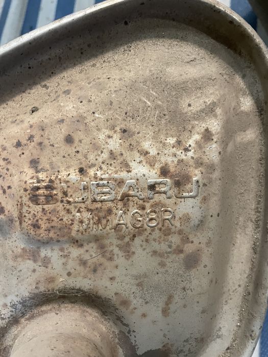 Выхлопная труба банка subaru