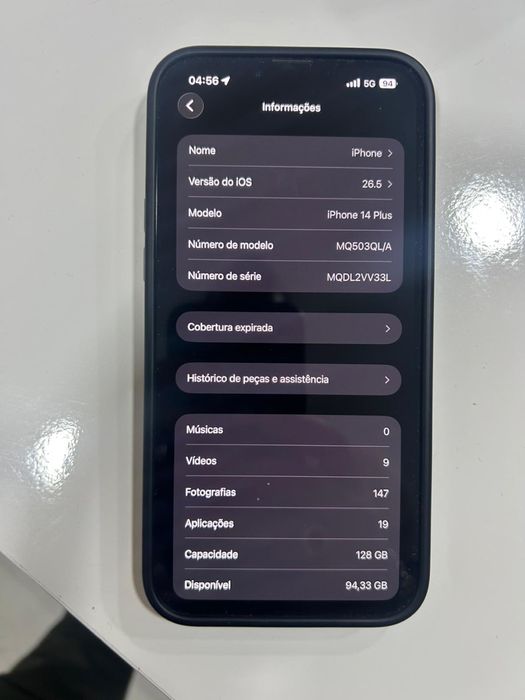 Vendo ou troco iphone 14 plus 128GB