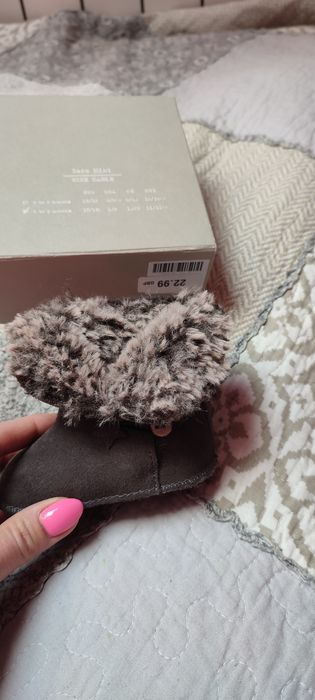 Buciki, botki, niechodki, rózm.74, Zara Mini