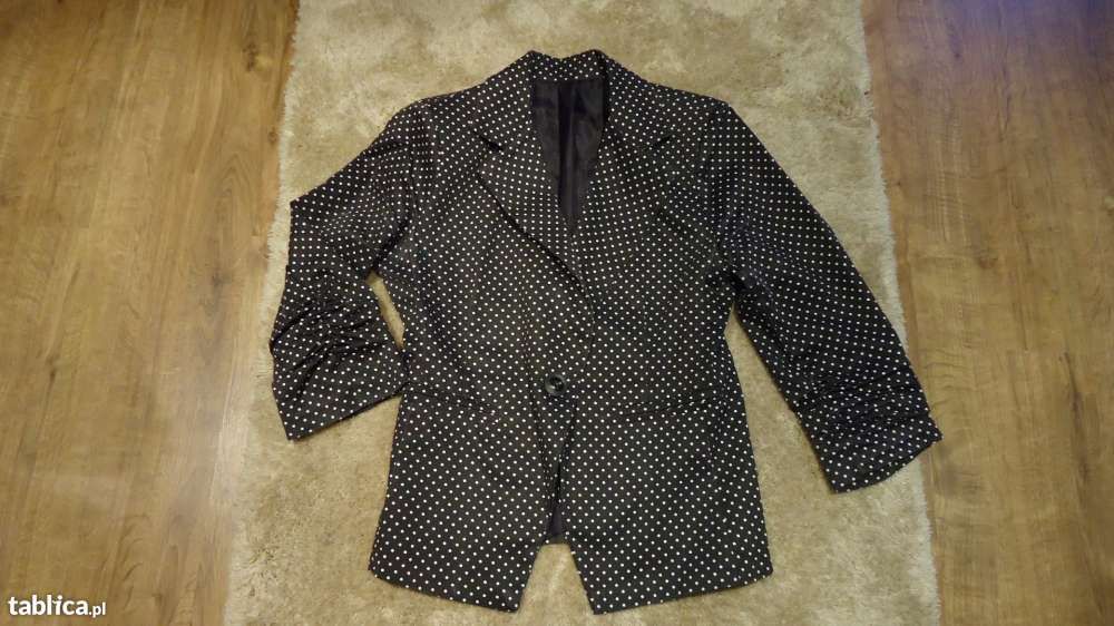 Marynarka żakiet w kropeczki 38-M
