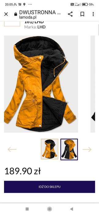 Nowa kurtka LHD dwustronna