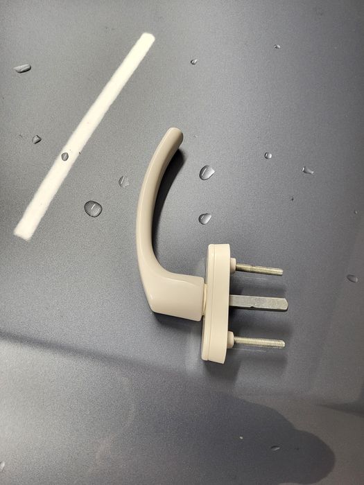 Klamka Okienna Uniwersalna Biała Okna PCV