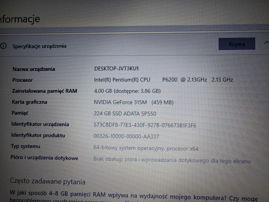 Laptop Samsung RV515