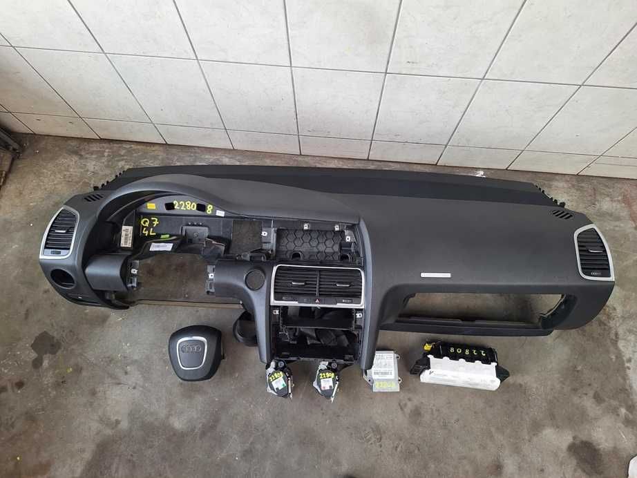 Audi Q7 4L Konsola Airbag Kierowcy Pasażera Moduł Airbag Pasy