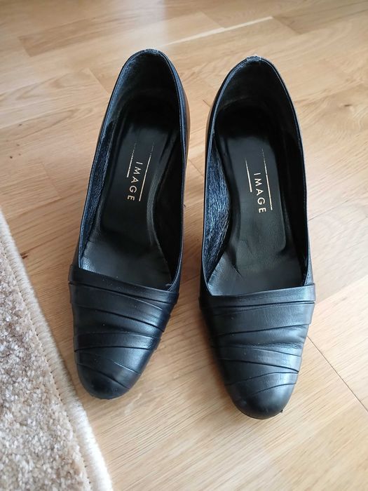 Buty skórzane czarne