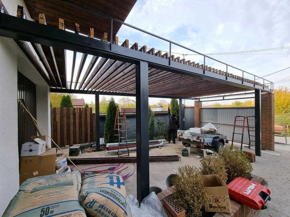 Беседки альтанки тераси хозблоки автонавіси