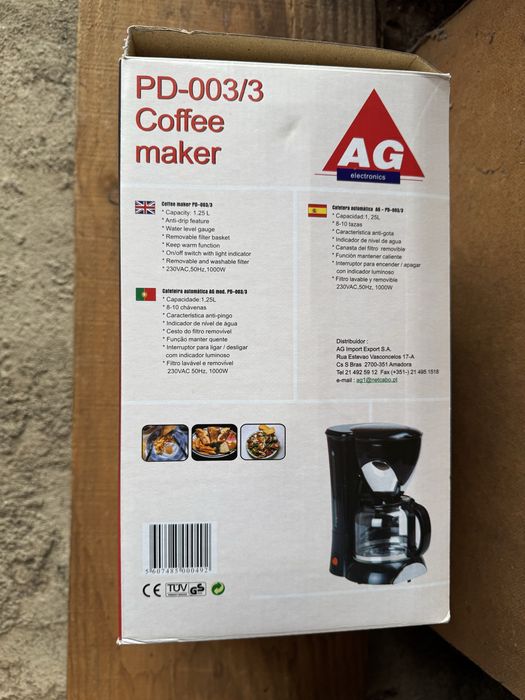 Máquina de Café AG PD-003/3 – Nova na Caixa