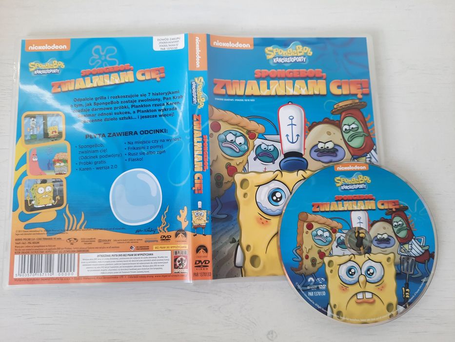 Zestaw 7 filmów Sponge Bob Kanciastoporty DVD