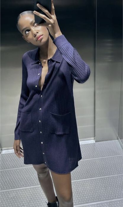 Сукня zara в рубчик