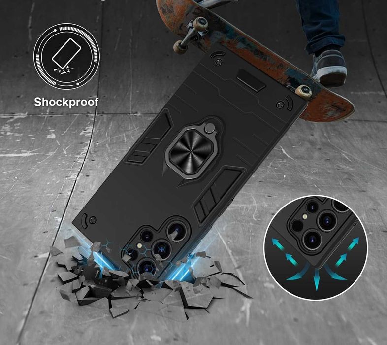 Etui Case Pancerne Samsung Galaxy S23 Ultra + Folia na ekran