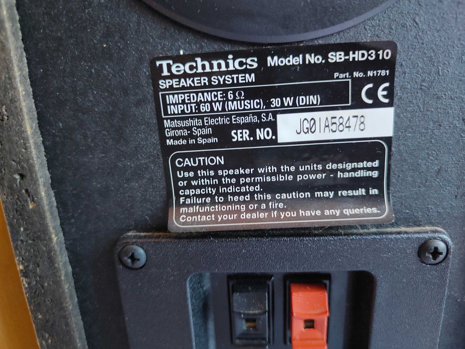 Technics SB-HD310 małe kolumny głośnikowe
