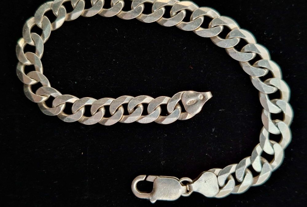 Srebrna bransoleka 925 Pancerka 17 gram