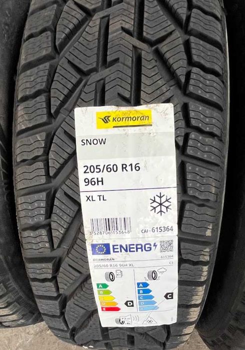 205/60R16 Kormoran Snow Dwie nowe opony zimowe 2025r