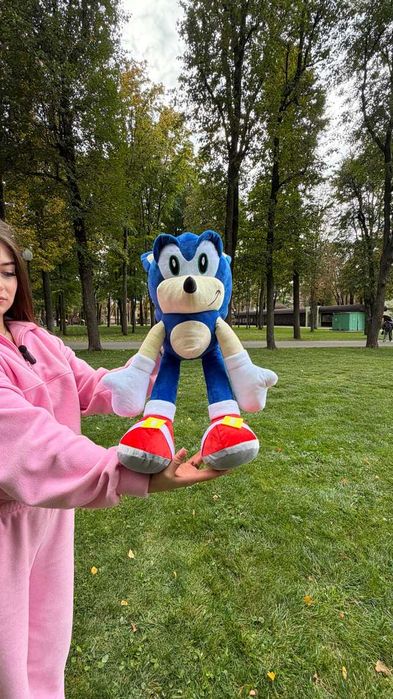М'яка іграшка Сонік (Sonic) 60 см Нова / Виробництво Україна