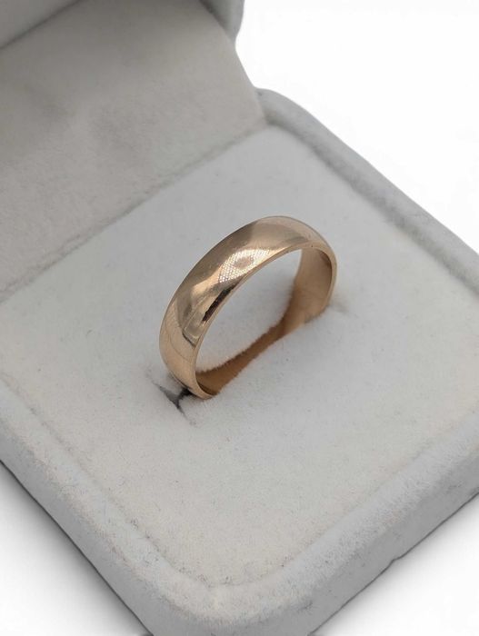 Złota obrączka 585 14K 3,9 g r. 17
