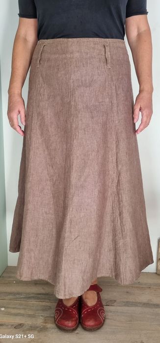 Spódnica lniana beżowa rozmiar XL
