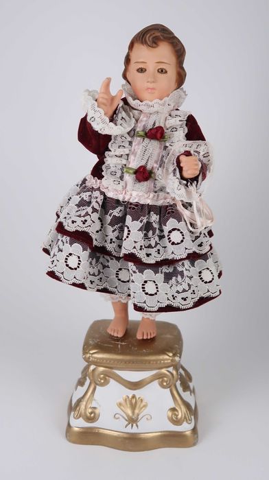 Menino Jesus, escultura antiga em porcelana