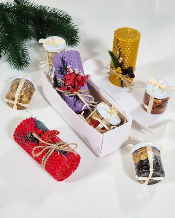 Корпоративні подарункові свічки на новорічні свята