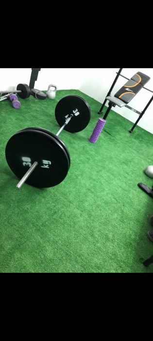 Ogumowane talerze na silownie domowa silownia