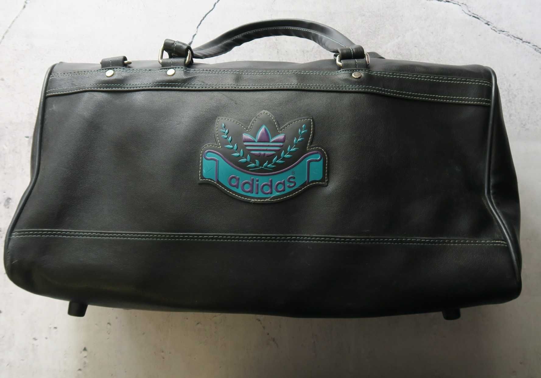 Adidas Originals skorzana torba podro na vintage 80 s Krakow Stare Miasto OLX.pl