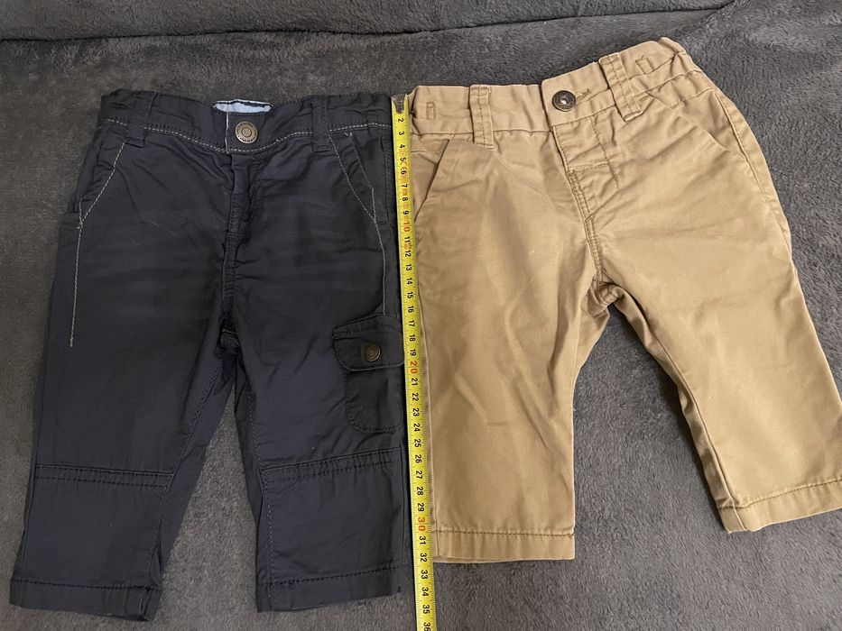 Eleganckie materiałowe spodnie r. 68