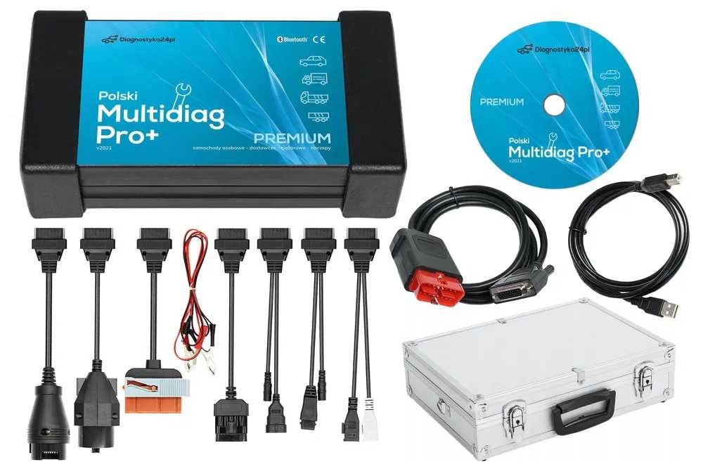 Interfejs Diagnostyczny Laptop Zestaw Osobowe Ciężarowe Multidiag Pro