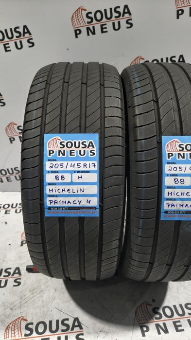2 pneus semi novos 205-45R17 Michelin - Oferta dos Portes
