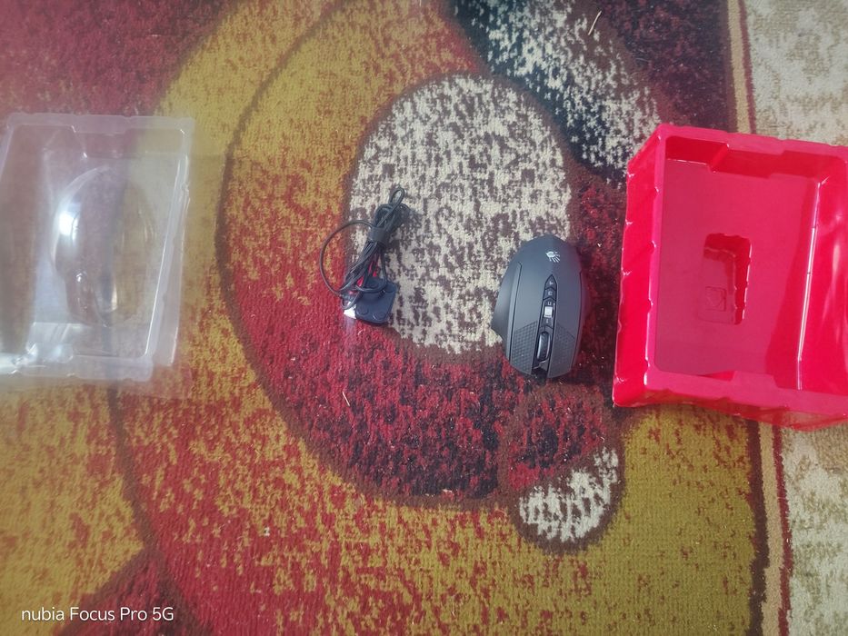 Миша ігрова A4-Tech Bloody V7M, чорна, з підсвічуванням, USB