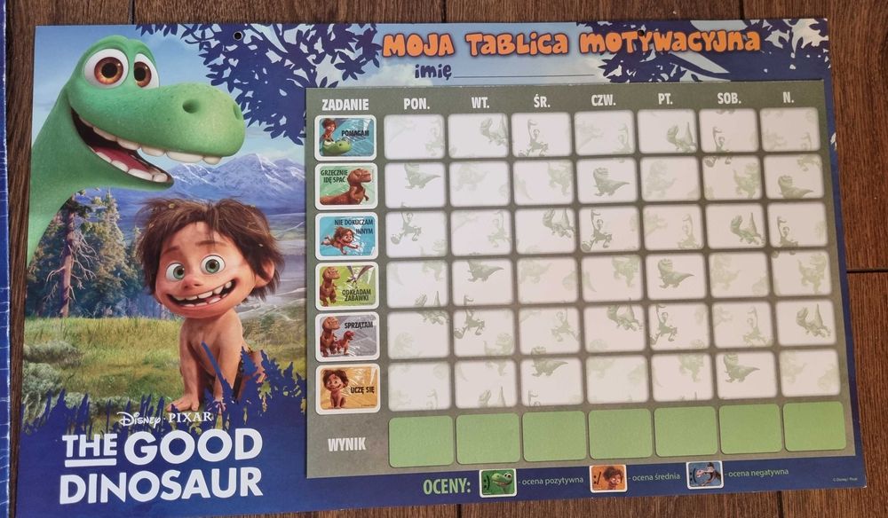 Tablica motywacyjna dla dzieci