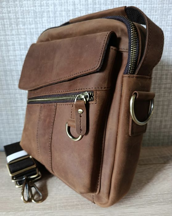 Сумка чоловіча шкіряна, мужская кожаная.