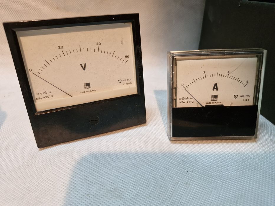 Mierniki Tablicowe Amperomierze PRL