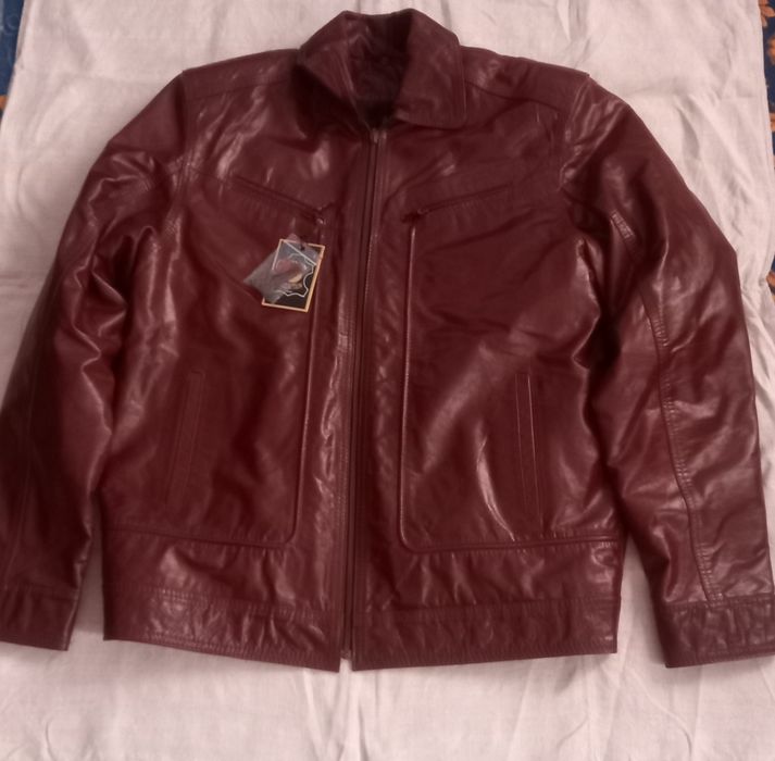 Чоловіча шкіряна    куртка   р . 3XL