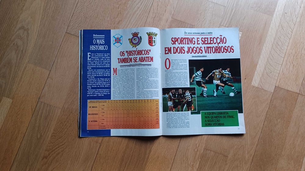 Revista "A Bola" - janeiro de 1991