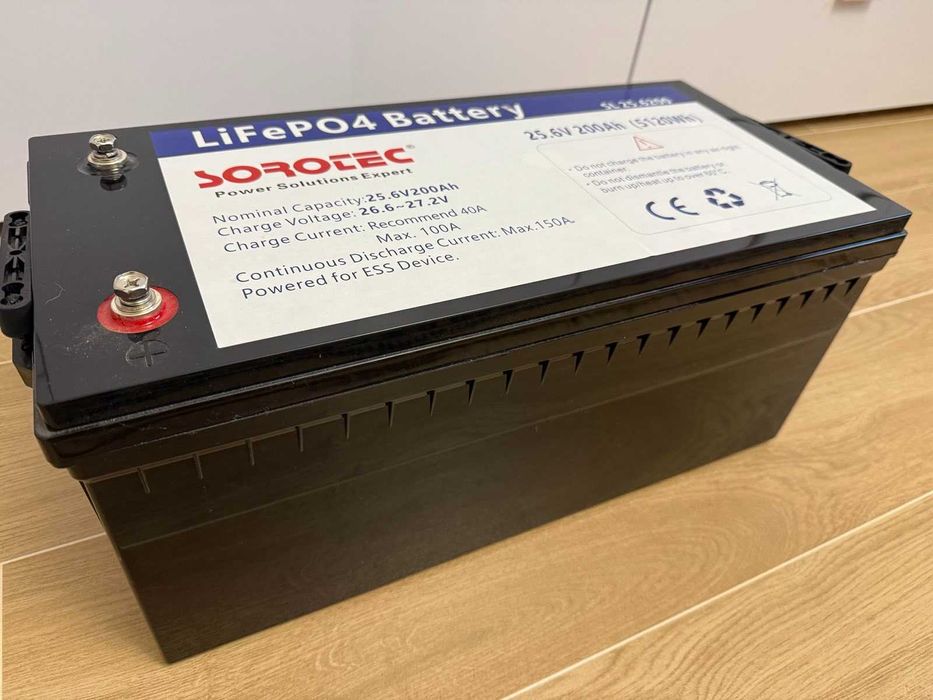 Комплект резервного живлення ДБЖ з АКБ LiFePO4 25.6V/200Ah 5120Wh, БУ