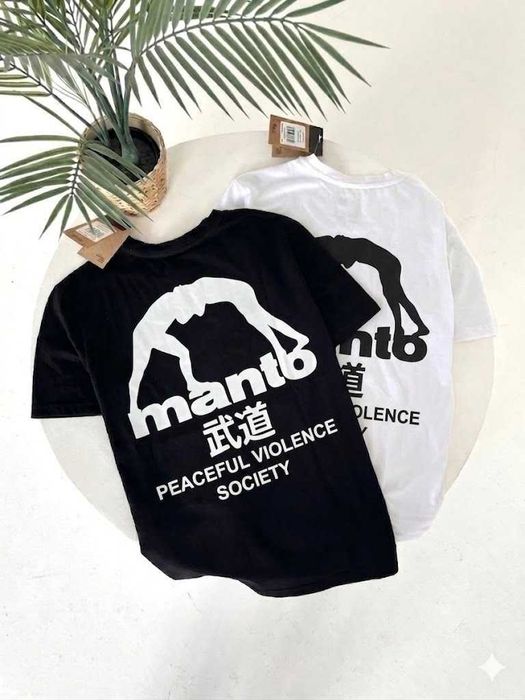 Новая Футболка MANTO Big Logo — Diablo Принт МАНТО — Cotton 100%