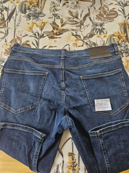 Spodnie męskie  jeansowe niebieskie F&F UK 38/30 slim