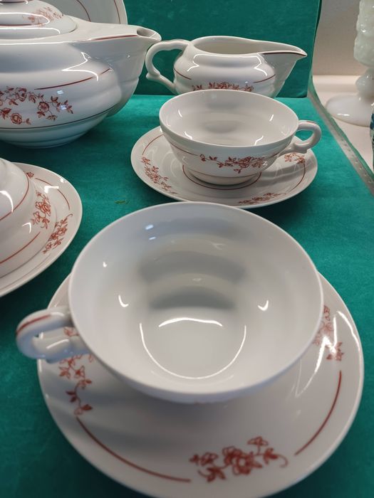 Serviço de chá em porcelana candal