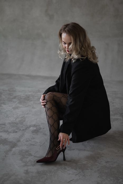 Шикарні бордові лаковані туфлі