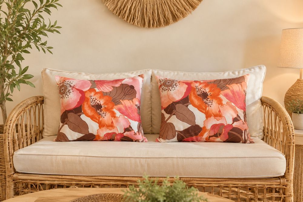 canape, bambu, armario, mesa, bau, decoração, rustico
