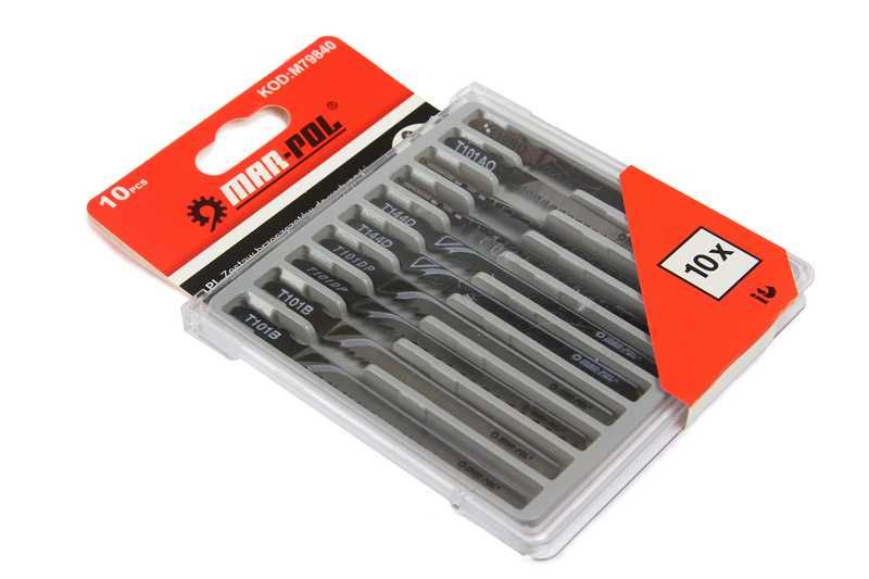 Zestaw brzeszczotów do wyrzynarki nożyki 10 szt nóż Mocne