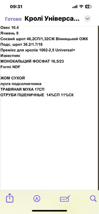 Комбікорм, корм для кролів, кроликів  гранули.