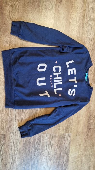 Granatowa bluza dlugi rękaw rozmiar 128