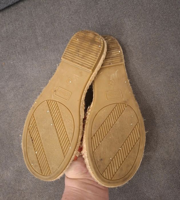 Klapki espadryle z kokardą DeeZee 36