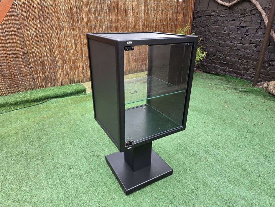 Oryginalna szafka Hi-Fi AKAI | Vintage Glass Rack | Design lat 80/90