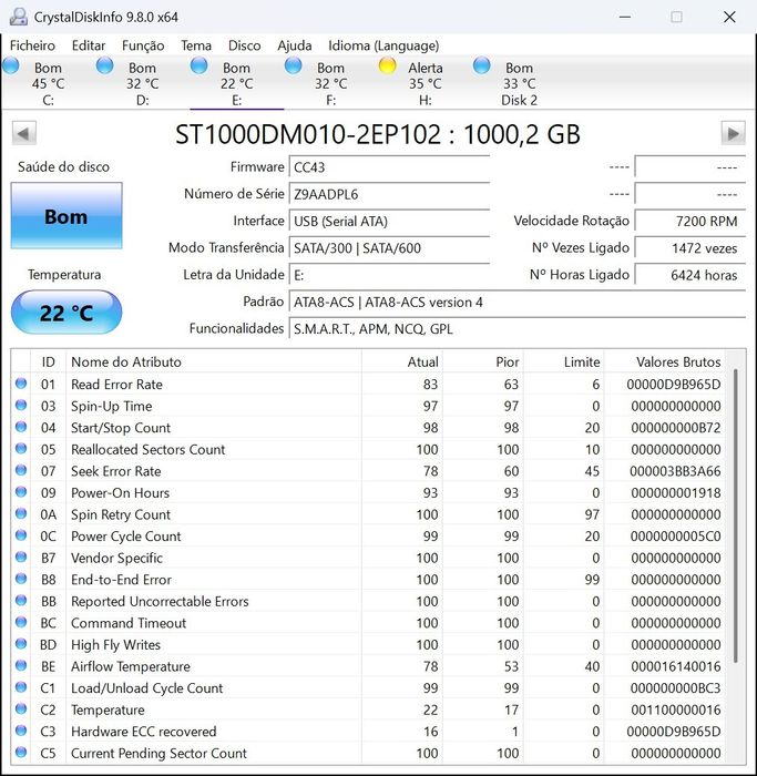 Disco Seagate 1tb USB446661020899102721