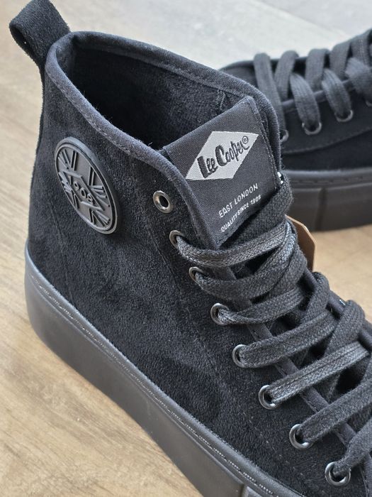 Lee Cooper Trampki na Platformie Wysokie Czarne Rozmiar 37 -23 cm  Szybka Wysyłka!