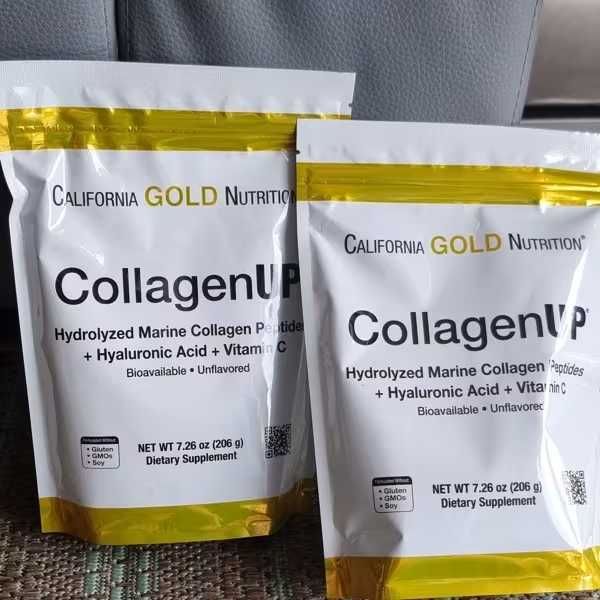 Колаген California Gold з гіалуроновою кислотою та вітаміном C, 206 гр