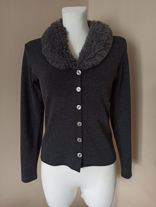 Grafitowy sweterek bluzeczka Evita rozm. S