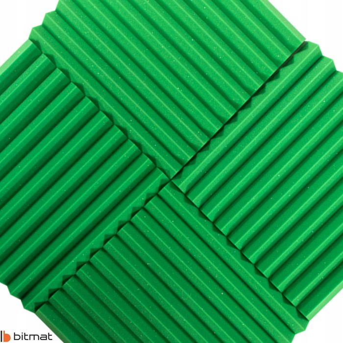 Panel Akustyczny klin kolor zielony 50x50x5cm DEKORACYJNY