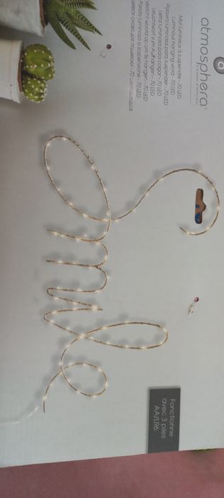 Luz decorativa c/frase